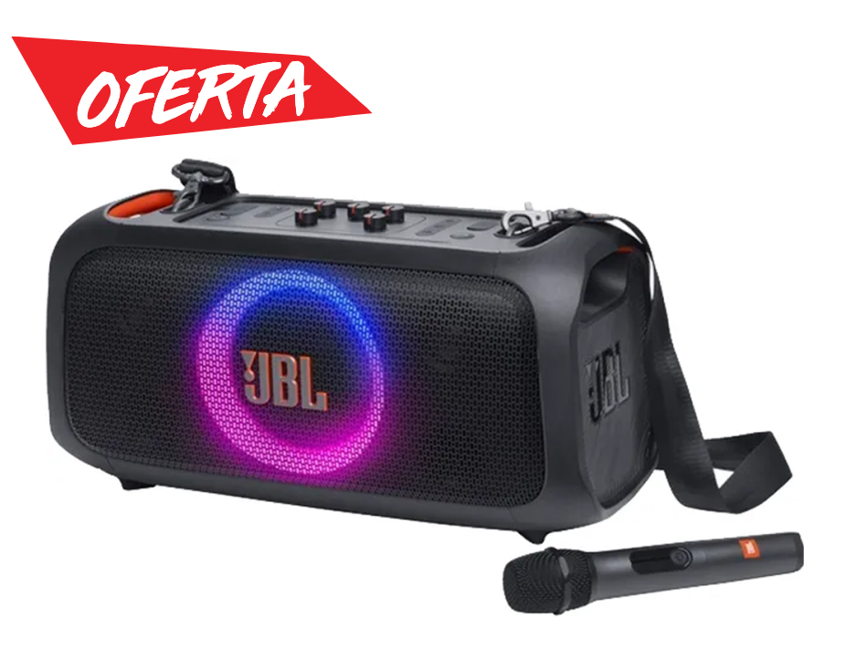 Speaker JBL Partybox On The Go c/ Micr&oacute;fono
